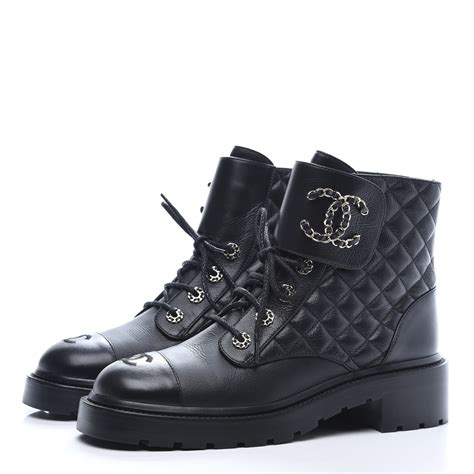 chanel lace up combat boots|chanel shoe laces for boots.